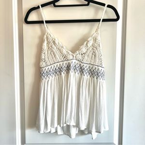 Free People crochet tank - Size S